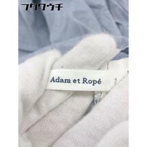 ◇ Adam et Rope' un アダムエロペ ビジュー付き 長袖 ブラウス カットソー サイズ38 ブルー レディース_画像4