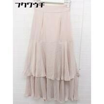 ◇ PROPORTION BODY DRESSING プロポーションボディドレッシング ロング フレア スカート サイズ2S ピンク レディース_画像2
