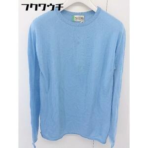 * * STILE BENETTON tag attaching regular price 1.1 ten thousand jpy wool knitted long sleeve sweater size M light blue lady's 