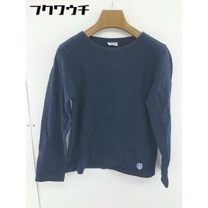 ◇ ORCIVAL オーシバル フランス製 長袖 Tシャツ カットソー サイズ1 ネイビー レディース