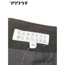 ◇ BARNEYS NEW YORK バーニーズ ニューヨーク バックジップ 膝下丈 スカート サイズ42 ブラウン レディース_画像4