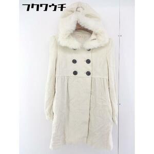 ■ LAISSE PASSE мех лисы с длинным рукавом Пальто Размер 36 Кремово-белый Женщины