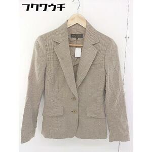 * MOGA Moga single 2B silk . long sleeve tailored jacket size 2 beige lady's 