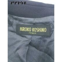 ◇ HIROKO KOSHINO ヒロココシノ シングル 長袖 ジャケット サイズ40 ブラック レディース_画像6