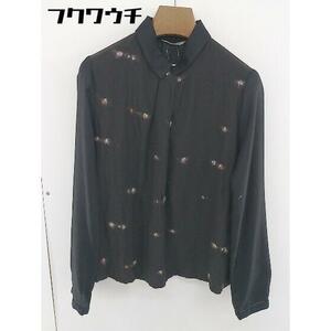 ◇ MERVEILLE H. メルベイユアッシュ デザイン 長袖 カットソー ブラック レディース