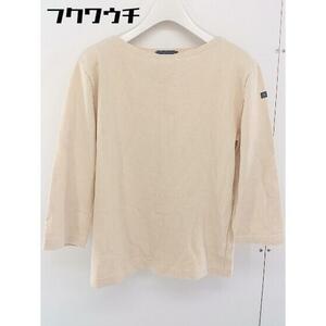 * Le Minor Le Minor France made 7 minute sleeve T-shirt cut and sewn size 1 beige lady's 