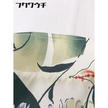 ◇ SOVEREIGN　DOUBLE STANDARD CLOTHING 花柄 長袖 ロングジャケット サイズ36 ホワイト　マルチ レディース_画像4