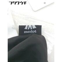 ◇ merlot メルロー 膝下丈 フレア スカート サイズF ブラック レディース_画像5