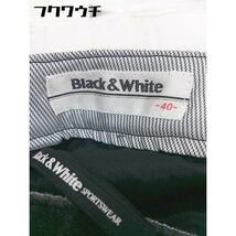 ◇ BLACK & WHITE SPORTSWEAR ブラックアンドホワイト 起毛 カーゴパンツ サイズ40 グレー系 レディース_画像4