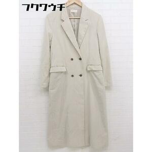 * HARE Hare double button back slit long sleeve spring coat size M beige lady's 