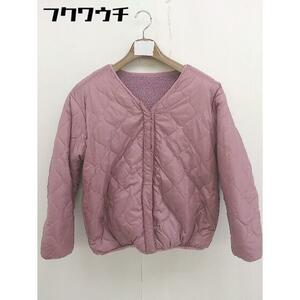 ■ w closet ダブルクローゼット リバーシブル 長袖 ジャケット サイズF ピンク系 レディース