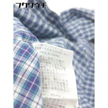 ◇ BARNYARDSTORM バンヤードストーム チェック 長袖 シャツ サイズ1 ネイビー ホワイト レッド レディース_画像6