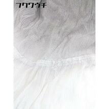 ◇ ◎ DOUBLE STANDARD CLOTHING ウエストゴム ロング ギャザー スカート サイズ36 ブラウス ホワイト レディース_画像9