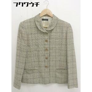 ◇ BOUTIQUE JOCONDE ブティックジョコンダ 長袖 ジャケット サイズJ-9 ベージュ ブラック系 レディース