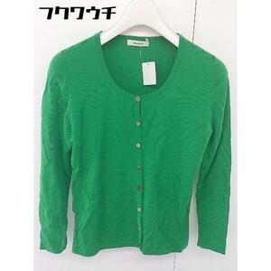 * * BALLSEY ball ji. wool knitted long sleeve cardigan size 38 green lady's 
