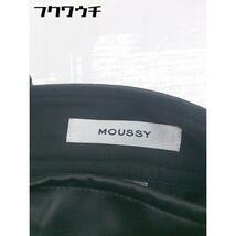 ◇ MOUSSY マウジー 合成皮革 膝下丈 ジャンバースカート サイズ2 ブラック レディース_画像5