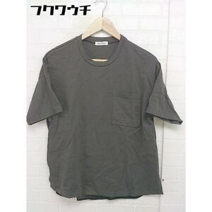 ◇ Adam et Rope' Le Magasin 切替 半袖 Tシャツ カットソー グレー系 ブラック レディース