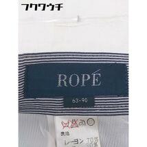 ◇ ◎ ROPE ロペ ピンストライプ タック ショート パンツ サイズ63-90 ネイビー系 レディース_画像4
