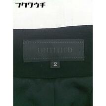 ◇ UNTITLED アンタイトル 膝丈 タイト スカート サイズ2 ブラック レディース_画像4