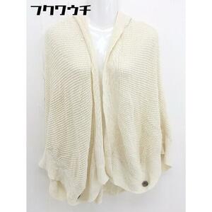 * UNTITLED Untitled cotton knitted sweater long sleeve cardigan size 2 cream beige lady's 