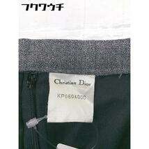 ◇ Christian Dior クリスチャンディオール 膝丈 タイト スカート サイズ11 グレー レディース_画像5