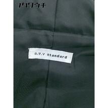 ◇ a.v.v standard ジップアップ スリム 長袖 コート サイズ XS ブラック レディース_画像4