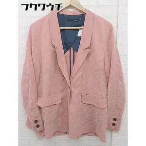 * MOUSSY Moussy 1B длинный рукав tailored jacket размер 1 Pink Lady -s