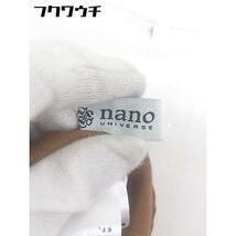 ◇ ◎ nano universe ナノユニバース ベルト付き バックスリット 膝下丈 ナロー スカート サイズ F ブラウン レディース_画像5