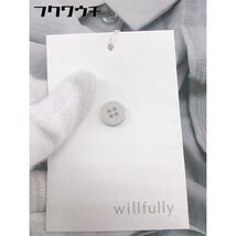 ◇ ◎ willfully ウィルフリー タグ付き オープンバック 長袖 シャツ サイズF グレー レディース_画像7