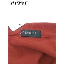 ◇ LOEFF ロエフ ロングスリーブ 長袖 ロンT Tシャツ カットソー レッド系 レディース_画像4