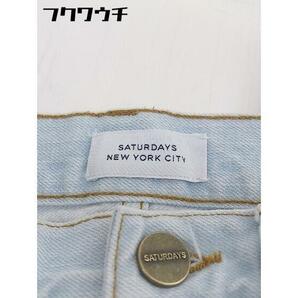 ◇ Saturdays NYC KAIHARA DENIM デニム ジーンズ パンツ サイズ28 ライトブルー レディースの画像4