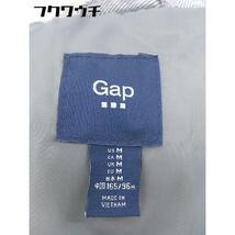 ■ GAP ギャップ ジップアップ ヘリンボーン柄 フェイクファー ベスト サイズM グレー ホワイト レディース_画像5