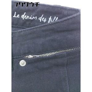 ◇ Le denim SLOBE IENA スローブ イエナ ストレートパンツ サイズ36 ブラック レディースの画像5