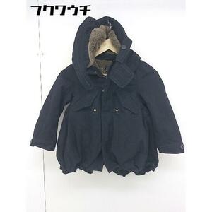 ◇ melt メルト キッズ 子供服 裏地ボア 長袖 ジャケット サイズ 120 ブラック レディース