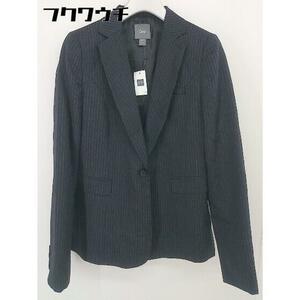 * * * прекрасный товар * GAP Gap шерсть полоса 1B длинный рукав tailored jacket размер S серый серия женский 