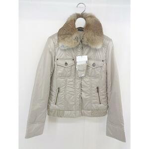 * * ROPE' Rope tag attaching regular price 2.7 ten thousand jpy rabbit fur long sleeve jacket size 9 beige lady's 