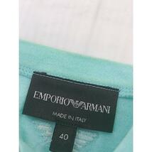 ◇ EMPORIO ARMANI エンポリオ アルマーニ イタリア製 配色 半袖 Tシャツ カットソー サイズ40 ブルー系 マルチ レディース_画像4
