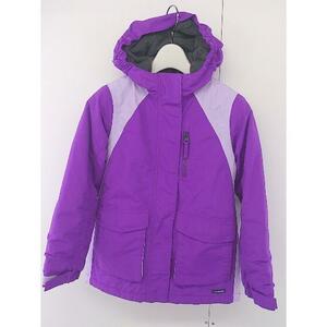 * LANDS'END Ran z end Kids child clothes long sleeve jacket size L 6X-7 purple series lady's 