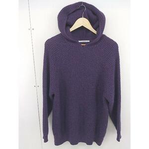 ◇ KBF Kavy F Городские исследования с длинным рукавом вязание Parker Size One Purple Ladies