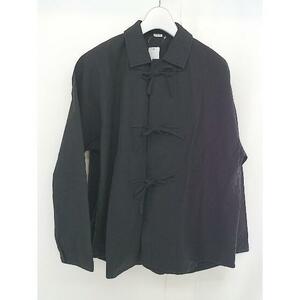 ◇ PAR ICI パーリッシィ リボン 長袖 シャツ ジャケット サイズF ブラック レディース