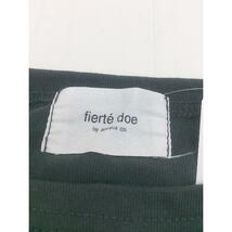 ◇ fierte doe antiqua フィエルテ ドゥ ビッグシルエット 長袖 Tシャツ カットソー サイズLXL ダークグリーン レディース_画像4