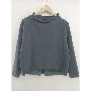 * alcali alkali nota cut off high‐necked long sleeve cut and sewn gray lady's 