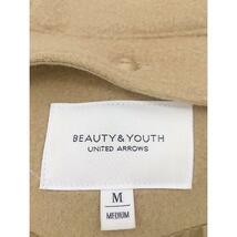 ■ BEAUTY & YOUTH UNITED ARROWS フード付 ジップアップ 長袖 コート サイズM キャメルブラウン レディース_画像6