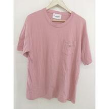 ◇ Vincent et Mireille バンソンエミレイユ ワンポイント 半袖 Tシャツ カットソー サイズ42 ピンク レディース_画像2