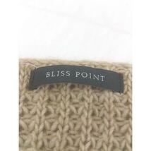 ◇ BLISS POINT ブリスポイント 長袖 ニット セーター サイズL ベージュ レディース_画像4