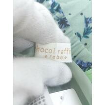 ◇ chocol raffine robe ウエストゴム 花柄 ロング プリーツ スカート サイズＦ グリーン ブルー マルチ レディース_画像4