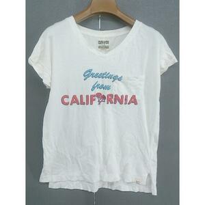 ◇ Malibu Native Blue プリント Tシャツ カットソー サイズ2 オフホワイト レッド ブルー レディース