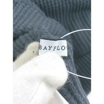 ◇ BAYFLOW ベイフロー ワッフル 七分袖 カットソー サイズ3 ダークグレー レディース P_画像4