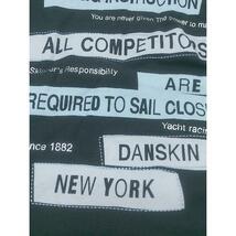 ◇ DANSKIN ダンスキン プリント 半袖 リンガーTシャツ カットソー サイズM ブラック ブルー系 マルチ レディース P_画像7