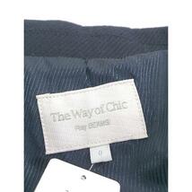 ◇ The Way of Chic Ray BEAMS レイビームス 1B ウール100% 長袖 ジャケット サイズ0 ネイビー レディース P_画像4